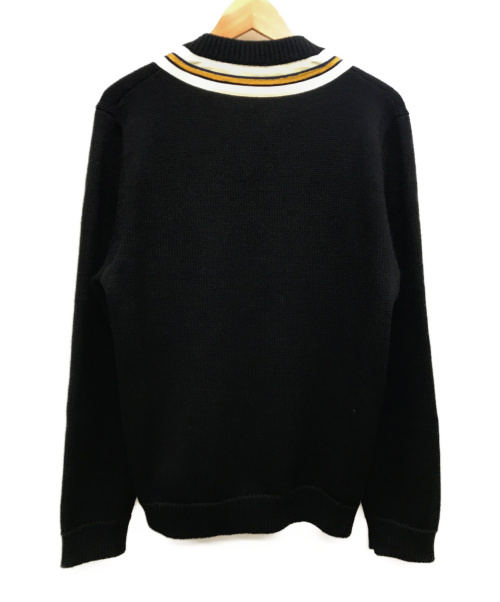GUCCI（グッチ）GUCCI (グッチ) ビーアップリケVネックセーター ブラック サイズ:M  17AW 452796 X5H38の古着・服飾アイテム