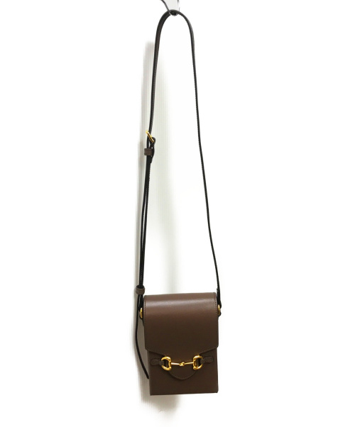 GUCCI（グッチ）GUCCI (グッチ) ホースビットミニバッグ グレー 1955 625615 0416の古着・服飾アイテム