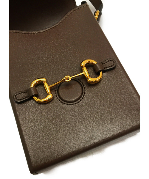 GUCCI（グッチ）GUCCI (グッチ) ホースビットミニバッグ グレー 1955 625615 0416の古着・服飾アイテム