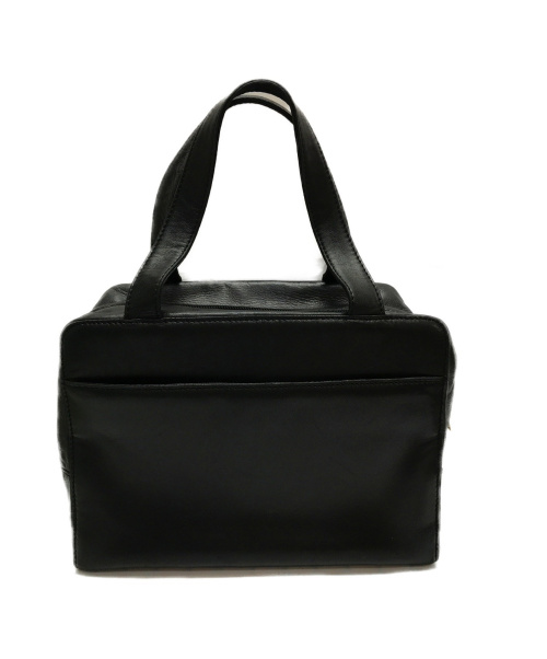 LOEWE（ロエベ）LOEWE (ロエベ) ナッパレザーミニ ハンドバッグ ブラック アナグラムの古着・服飾アイテム