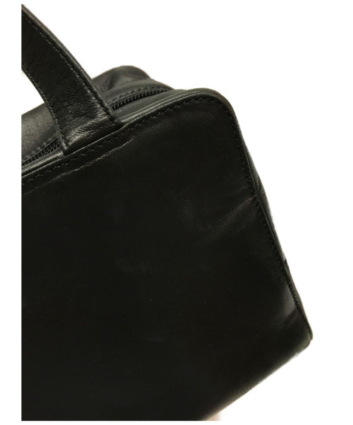 LOEWE（ロエベ）LOEWE (ロエベ) ナッパレザーミニ ハンドバッグ ブラック アナグラムの古着・服飾アイテム