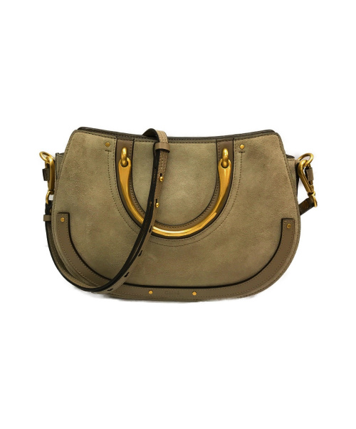 Chloe（クロエ）Chloe (クロエ) ピクシーミディアムショルダーバッグ グレー サイズ:下記参照 PIXIE 3S1332 0417-70-65-2の古着・服飾アイテム