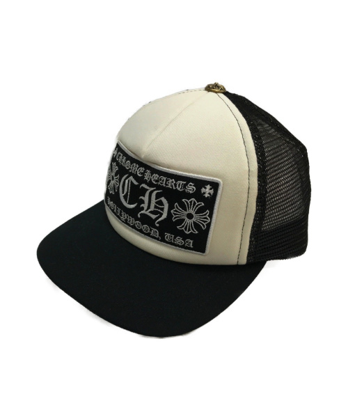 CHROME HEARTS（クロムハーツ）CHROME HEARTS (クロムハーツ) ベースボールキャップ ホワイト×ブラック  2238-304-3326の古着・服飾アイテム