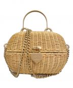 CHANELシャネル）の古着「パドロックバスケットバッグ」｜ベージュ