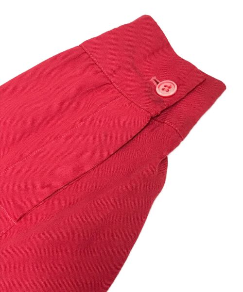 stradivari（ストラディバリ）stradivari (ストラディバリ) ギャバオープンカラーシャツ レッド サイズ:MLの古着・服飾アイテム