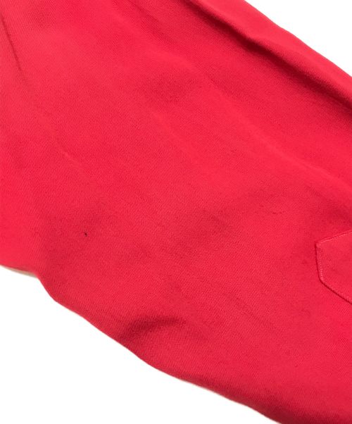 stradivari（ストラディバリ）stradivari (ストラディバリ) ギャバオープンカラーシャツ レッド サイズ:MLの古着・服飾アイテム