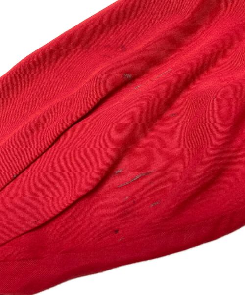 stradivari（ストラディバリ）stradivari (ストラディバリ) ギャバオープンカラーシャツ レッド サイズ:MLの古着・服飾アイテム