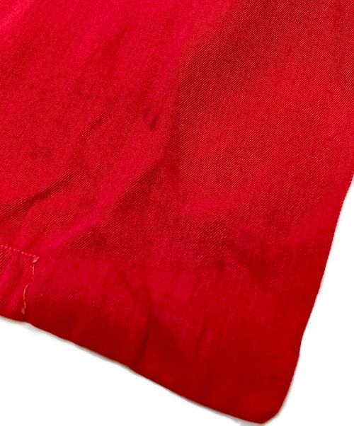 stradivari（ストラディバリ）stradivari (ストラディバリ) ギャバオープンカラーシャツ レッド サイズ:MLの古着・服飾アイテム