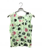 PLEATS PLEASEプリーツプリーズ）の古着「プリーツブラウス」｜ミント