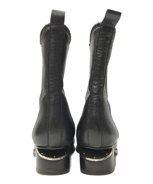 ALEXANDER WANG（アレキサンダー・ワン）ALEXANDER WANG (アレキサンダーワン) サイドゴアブーツ ブラック サイズ:38の古着・服飾アイテム