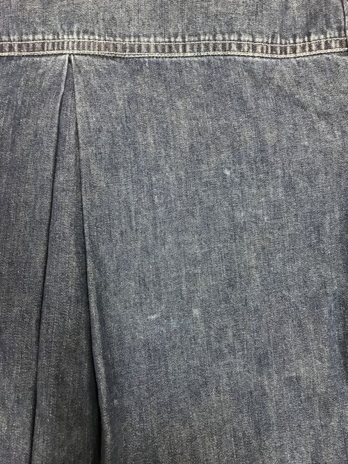 Mame Kurogouchi（マメクロゴウチ）Mame Kurogouchi (マメクロゴウチ) フレアスリーブデニムシャツ インディゴ サイズ:1の古着・服飾アイテム