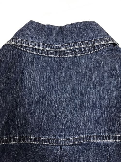 Mame Kurogouchi（マメクロゴウチ）Mame Kurogouchi (マメクロゴウチ) フレアスリーブデニムシャツ インディゴ サイズ:1の古着・服飾アイテム