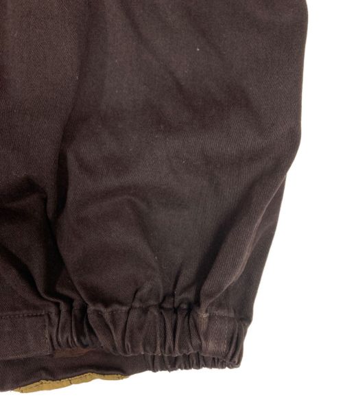 BONEVILLE（ボンネビル）BONEVILLE (ボンネビル) 【OLD】80-90’Sナイロン切替コットンジャケット イエロー×ブラウン サイズ:46の古着・服飾アイテム