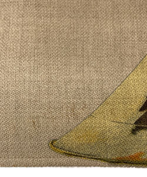 HERMES（エルメス）HERMES (エルメス) 総柄カシミア混ノーカラージャケット ベージュ サイズ:38の古着・服飾アイテム