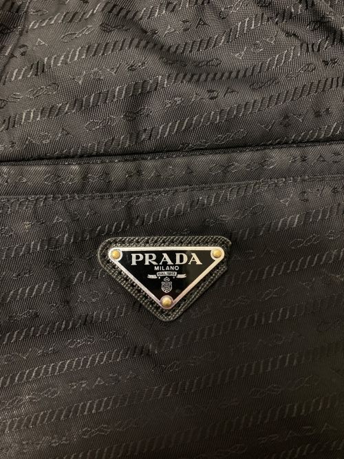 PRADA（プラダ）PRADA (プラダ) Re-Nylonロゴパンツ ブラック サイズ:Sの古着・服飾アイテム