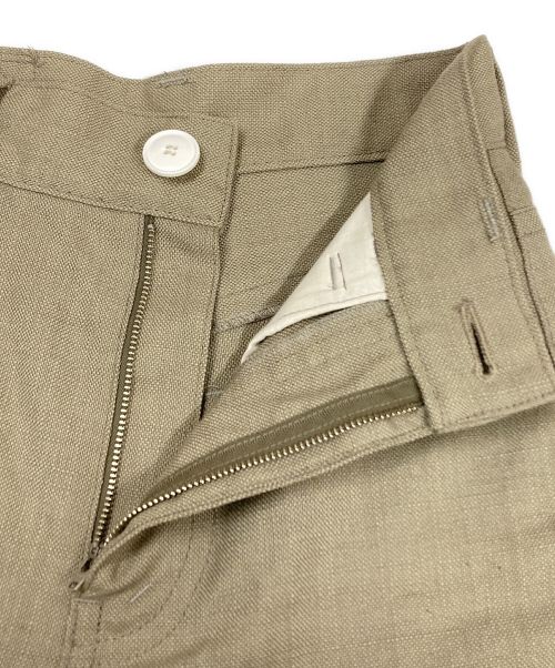 jonnlynx（ジョンリンクス）jonnlynx (ジョンリンクス) WOOL OXFORD PANTS ベージュ サイズ:34の古着・服飾アイテム