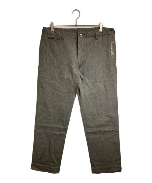 OLD CROW（オールドクロウ）OLD CROW (オールドクロウ) ウール混パンツ グレー サイズ:XLの古着・服飾アイテム