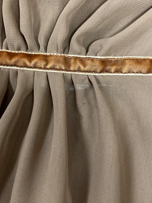 Ameri（アメリ）Ameri (アメリ) CHIFFON GATHER DRESS ブラウン サイズ:Sの古着・服飾アイテム