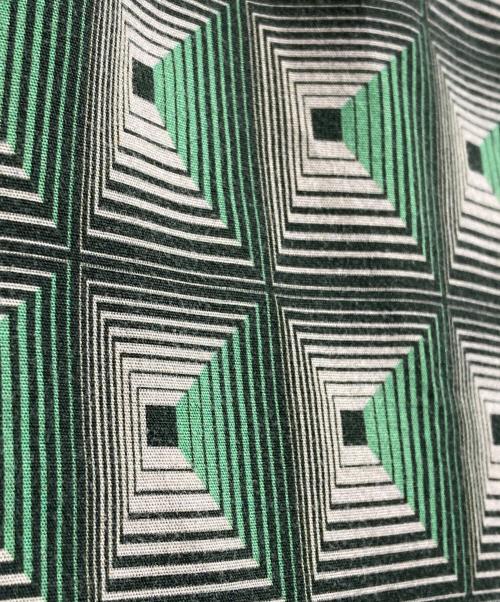 PAUL SMITH（ポールスミス）PAUL SMITH (ポールスミス) ジオメトリック柄オープンカラーシャツ グリーン サイズ:Lの古着・服飾アイテム