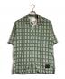 PAUL SMITH（ポールスミス）の古着「ジオメトリック柄オープンカラーシャツ」｜グリーン