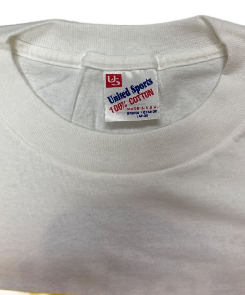 United Sports（ユナイテッドスポーツ）United Sports (ユナイテッドスポーツ) プリントTシャツ ホワイト サイズ:Lの古着・服飾アイテム