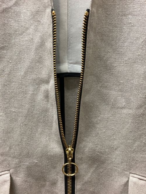 EBONY（エボニー）EBONY (エボニー) フロントジップロングワンピース ベージュ サイズ:1 未使用品の古着・服飾アイテム