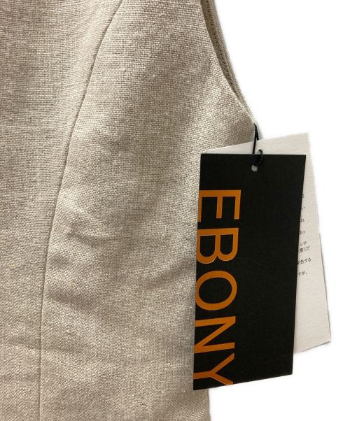 EBONY（エボニー）EBONY (エボニー) フロントジップロングワンピース ベージュ サイズ:1 未使用品の古着・服飾アイテム