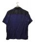 nicholas daley (ニコラス デイリー) オープンカラーシャツ ブラック×ブルー サイズ:SIZE 38：6000円