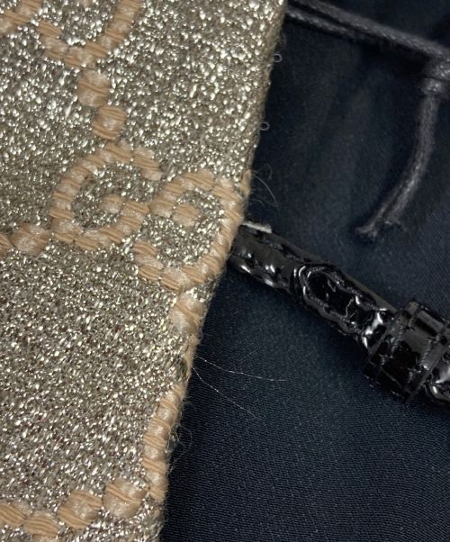 GUCCI（グッチ）GUCCI (グッチ) GGラメノースリーブワンピース シルバー サイズ:42の古着・服飾アイテム