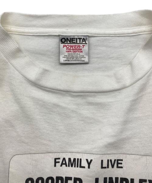 ONEITA（オニータ）ONEITA (オニータ) バンドプリントTシャツ ホワイト サイズ:Lの古着・服飾アイテム