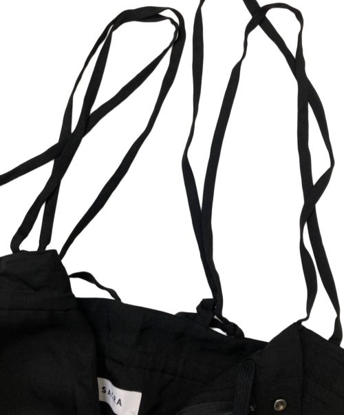 SACRA（サクラ）SACRA (サクラ) アセテートブライトツイル オールインワン ブラック サイズ:36の古着・服飾アイテム