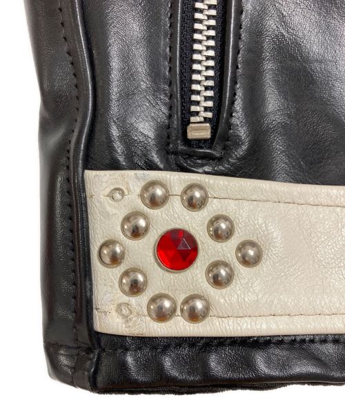 My way man（マイウェイマン）My way man (マイウェイマン) ライダースジャケット ブラック サイズ:32の古着・服飾アイテム