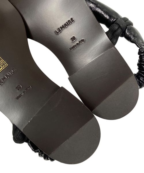 LEMAIRE（ルメール）LEMAIRE (ルメール) フラットサンダル ブラック サイズ:39の古着・服飾アイテム