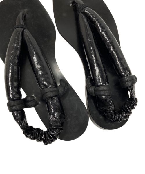 LEMAIRE（ルメール）LEMAIRE (ルメール) フラットサンダル ブラック サイズ:39の古着・服飾アイテム