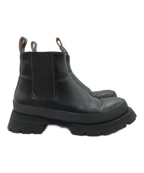 JIL SANDER（ジルサンダー）JIL SANDER (ジルサンダー) チャンキーソールブーツ ブラック サイズ:39の古着・服飾アイテム