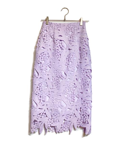 CELFORD（セルフォード）CELFORD (セルフォード) スズランレーススカート パープル サイズ:34の古着・服飾アイテム