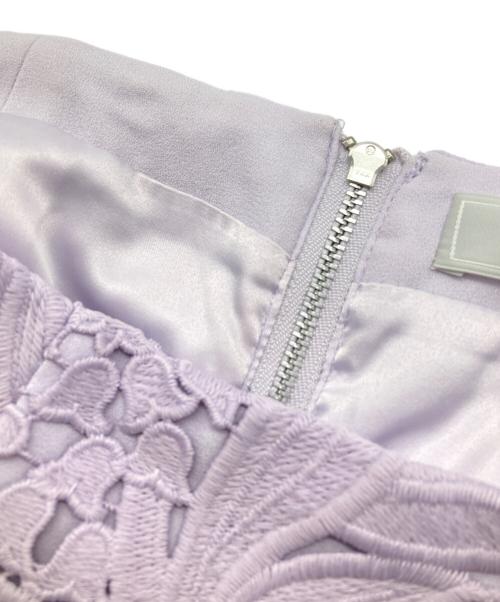 CELFORD（セルフォード）CELFORD (セルフォード) スズランレーススカート パープル サイズ:34の古着・服飾アイテム