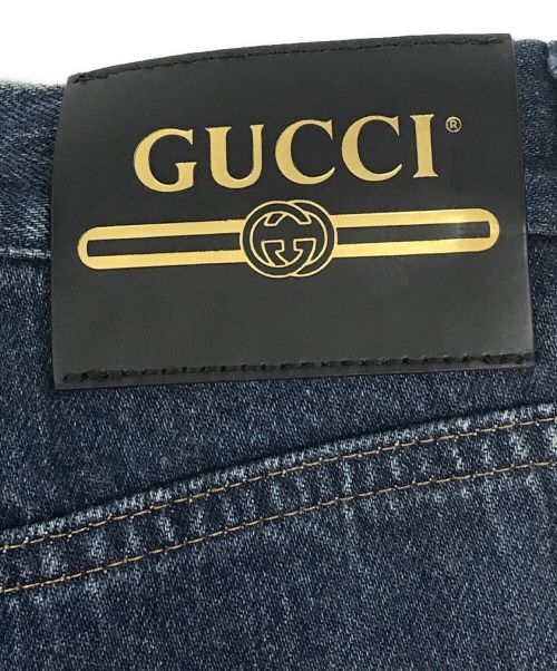 GUCCI（グッチ）GUCCI (グッチ) ホースビットストレートレッグデニムパンツ インディゴ サイズ:W23の古着・服飾アイテム