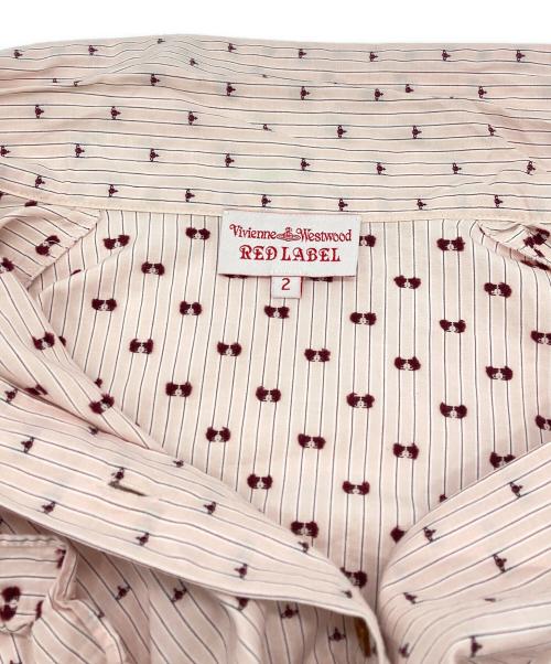 Vivienne Westwood RED LABEL（ヴィヴィアンウエストウッドレッドレーベル）Vivienne Westwood RED LABEL (ヴィヴィアンウエストウッドレッドレーベル) フリルブラウス ピンク サイズ:2の古着・服飾アイテム