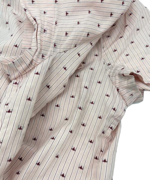 Vivienne Westwood RED LABEL（ヴィヴィアンウエストウッドレッドレーベル）Vivienne Westwood RED LABEL (ヴィヴィアンウエストウッドレッドレーベル) フリルブラウス ピンク サイズ:2の古着・服飾アイテム
