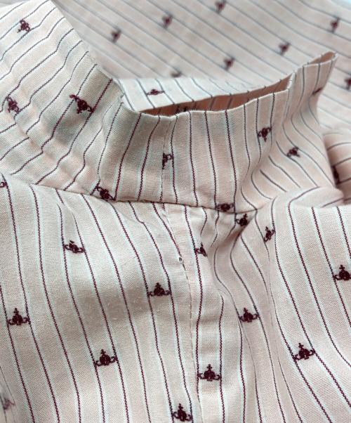 Vivienne Westwood RED LABEL（ヴィヴィアンウエストウッドレッドレーベル）Vivienne Westwood RED LABEL (ヴィヴィアンウエストウッドレッドレーベル) フリルブラウス ピンク サイズ:2の古着・服飾アイテム