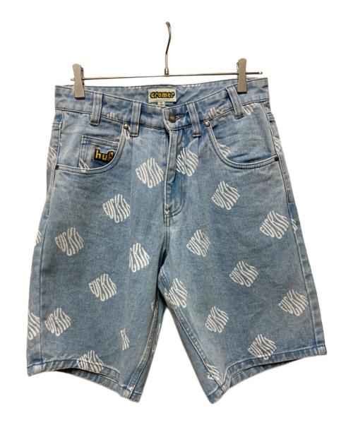 croper（-）croper (-) HUF (ハフ) Fuck It Cromer Short スカイブルー サイズ:28の古着・服飾アイテム