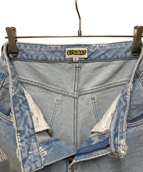 croper（-）croper (-) HUF (ハフ) Fuck It Cromer Short スカイブルー サイズ:28の古着・服飾アイテム