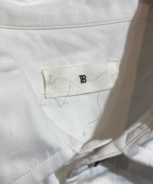 TOMORROW LAND（トゥモローランド）TOMORROW LAND (トゥモローランド) B コットングログラン ハーフスリーブシャツ ホワイト サイズ:34の古着・服飾アイテム