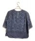 DRAWER (ドゥロワー) M.SUMMER1 エンブロハーフスリーブ ネイビー サイズ:FREE：13000円