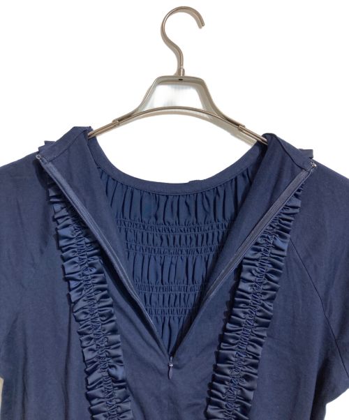 ENFOLD（エンフォルド）ENFOLD (エンフォルド) WASHABLE SHIRRING ALL-IN-ONE ネイビー サイズ:38の古着・服飾アイテム