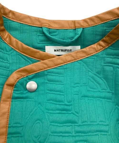 MATSUFUJI（マツフジ）MATSUFUJI (マツフジ) Quilted Jacquard Jacket グリーン サイズ:3の古着・服飾アイテム
