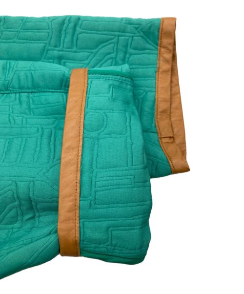MATSUFUJI（マツフジ）MATSUFUJI (マツフジ) Quilted Jacquard Jacket グリーン サイズ:3の古着・服飾アイテム