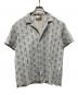 KITH（キス）の古着「Printed Thompson Stiped Ornament Camp Collar Shirt」｜ブルー