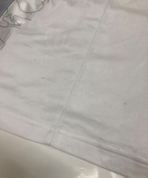 A BATHING APE（ア ベイシング エイプ）A BATHING APE (ア ベイシング エイプ) Multi Logo Relaxed Fit Soccer Jersey シルバー サイズ:Mの古着・服飾アイテム